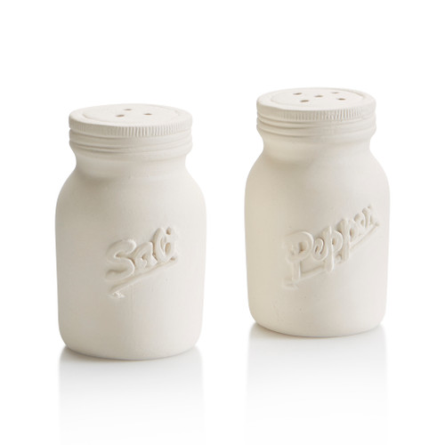 Mason Jar Salt and Pepper Shakers/8 Case Count SPO | ceramicarts.com
