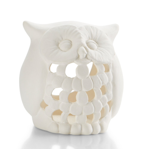 Owl Lantern Votive/8 SPO | ceramicarts.com