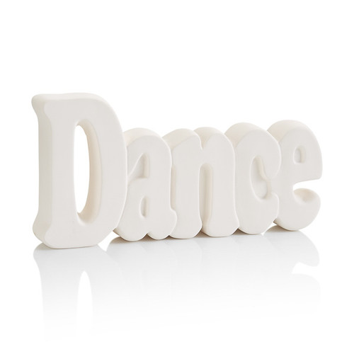 Dance Word Plaque/6 SPO | ceramicarts.com