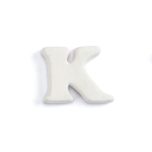 Letter K Bisquie/12 SPO | ceramicarts.com