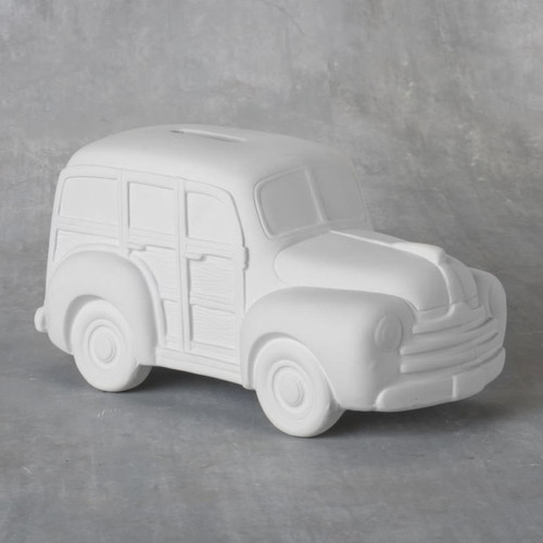 Woody Wagon Bank/6 SPO | ceramicarts.com