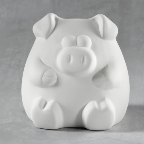 BANKS PIG BANKABLE/6 SPO bisque| ceramicarts.com