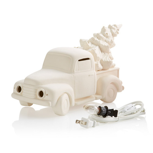 Vintage Truck With Tree W/Light Kit/2 SPO | ceramicarts.com