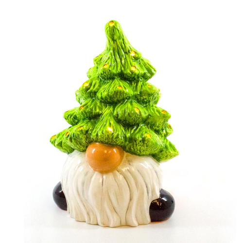 Christmas Tree Gnome Lantern/4 SPO | ceramicarts.com