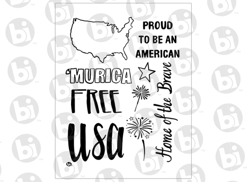 Proud 'Murican Silkscreen Silkscreen/1 SPO | Ceramic Arts Canada