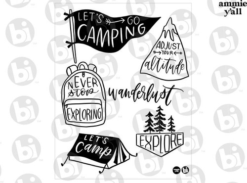 Let`s Go Camping Silkscreen/1 SPO | Ceramic Arts Canada