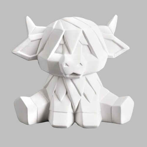 Highland Cow Facet-ini | ceramicarts.com