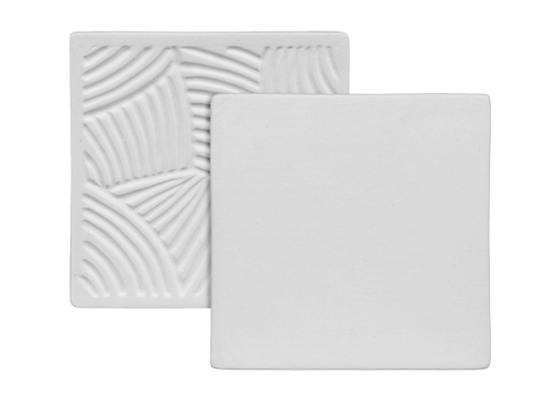 4.25" Grooved Back Tile | ceramicarts.com