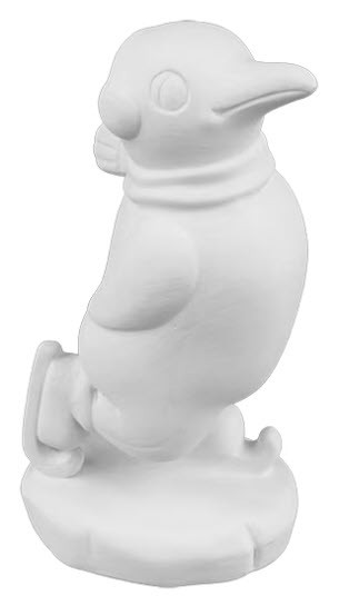 Skating Penguin Figurine | ceramicarts.com