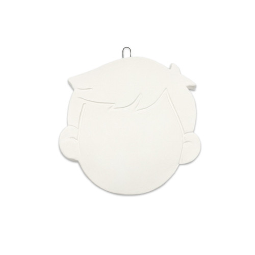 Kid Flat Ornament | ceramicarts.com
