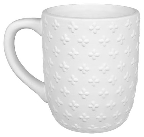 STONEWARE Cross Stitch Mug | ceramicarts.com