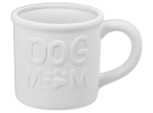 Dog Mom Tin Mug/6| ceramicarts.com