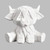 Highland Cow Facet-ini | ceramicarts.com