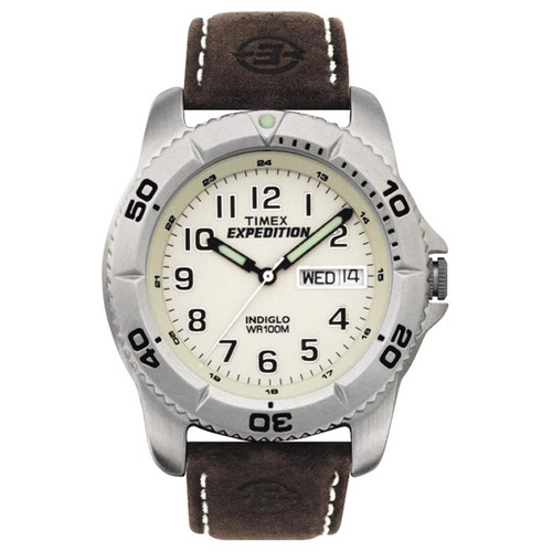 TIMEX EXPEDITION ANALOG LTHR