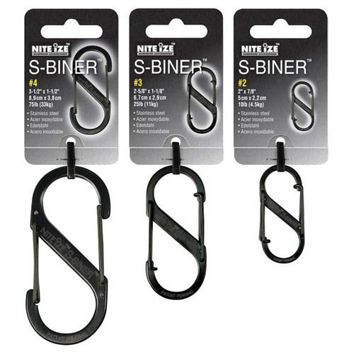 S-BINER 3 PACK COMBO BLACK