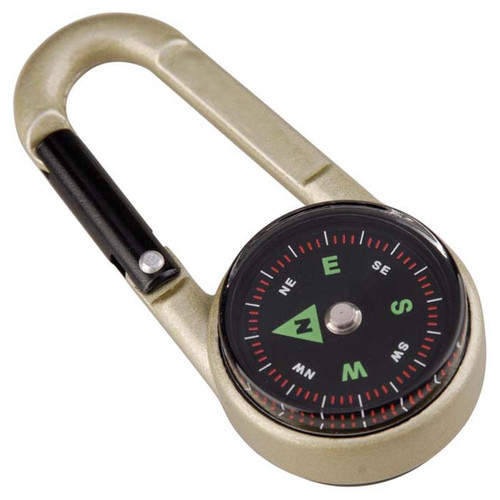 CARABINER COMPASS W/THERMOMTR