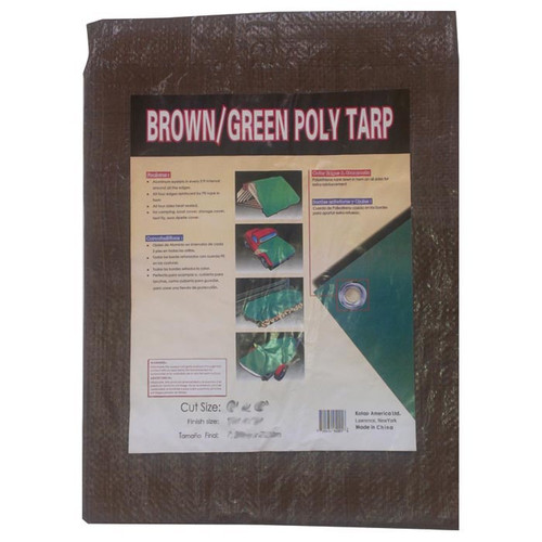 REVERSIBLE BRN/GRN TARP 8X10