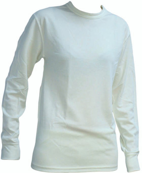 POLY-LITE WOMENS CREW WHITE MD