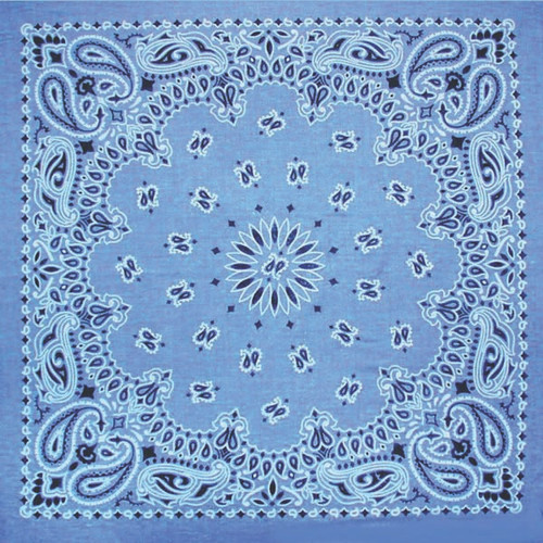 BANDANA CHAM.BLUE w/HNG TG/UPC