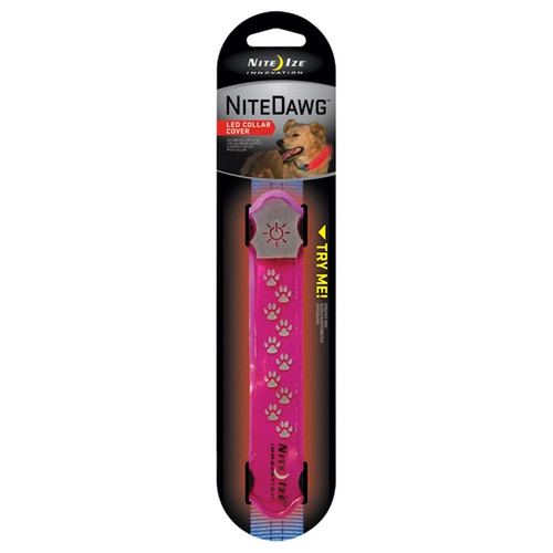 NITE DAWG LED COLLAR COVER PNK