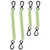 DRY DOC COILED TETHER 4PK-GLOW