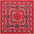 TEXAS PAISLEY BANDANA RED