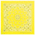 NEON PAISLEY BANDANA YELLOW