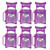 3/16" CORD LOCKS PURPLE (6PK)