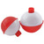 FLOAT SNAP ON RED/WHT 3PK