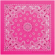 NEON PAISLEY BANDANA PINK