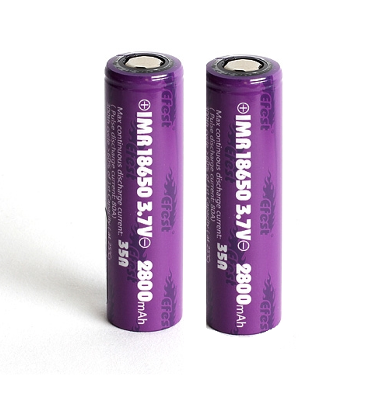 Batterie Efest e cigarette IMR 18650 3000 mAh x2