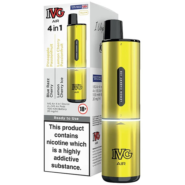 IVG Air 4in1 Pod Kit | Rechargeable 2400 Puff | 5 For 20
