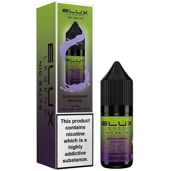 elux legend menthol Elux Legend Blackcurrant Menthol Nic Salt E Liquid 10ml £2