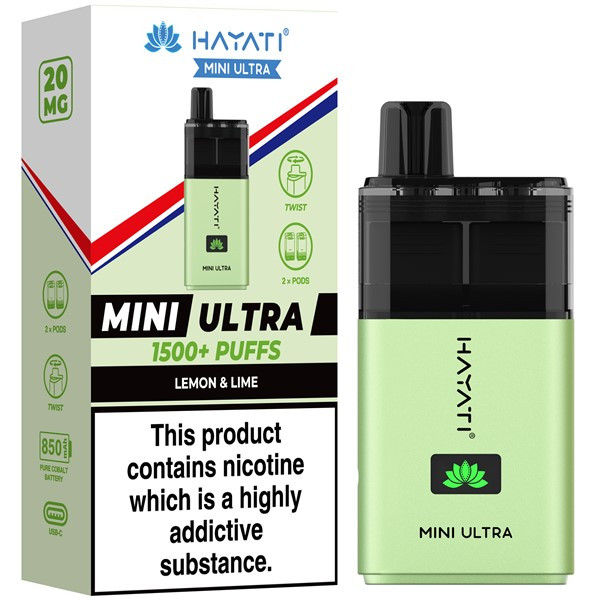 Hayati Mini Ultra 1500 Pod Kit | Rechargeable 1500 Puff | 5 For 20 Hayati Mini Ultra 1500 Pod Kit | Rechargeable 1500 Puff | 5 For 20