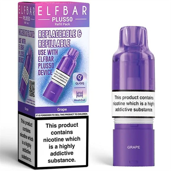 Elf Bar Plus 50 Prefilled Pods - 4.99 or 3 For 2