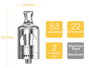 Aspire Nautilus 2 Tank Dimensions £19.89