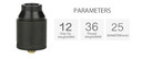 Geekvape Tsunami Pro 25mm RDA Parameters