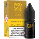 Havana Gold Nic Salt 20mg E Liquid By Pod Salt