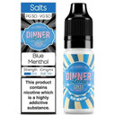Blue Menthol Nic Salt E Liquid 10ml By Dinner Lady