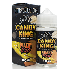 Peachy Rings E Liquid 100ml Shortfill by Candy King (Zero Nicotine) with Free Nic Shots only £9.99