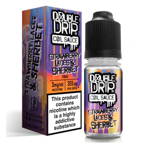 Strawberry Laces & Sherbet E Liquid By Double Drip Coil Sauce 10ml