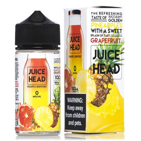 Pineapple Grapefruit E Liquid 100ml (Zero Nicotine & Free Nic Shots to make 120ml/3mg) by Juice Head
