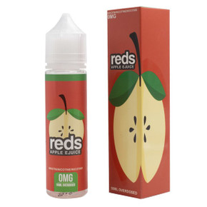 Apple E Liquid 50ml (60ml with 1 x 10ml nicotine shots to make 3mg) Shortfill by Reds E Juice