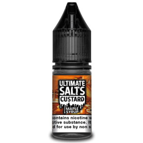 Maple Syrup Custard 10ml Nic Salt E Liquid By Ultimate Salts