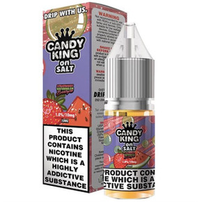 Strawberry Watermelon Bubblegum Nic Salt E Liquid 10ml By Candy King Strawberry Watermelon Bubblegum Nic Salt E Liquid 10ml By Candy King