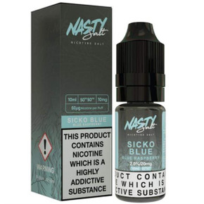 Sicko Blue Nic Salt E Liquid 10ml By Nasty Salt