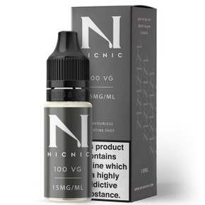 15mg Unflavoured 100VG Nicotine Shot E Liquid 10ml By Nic Nic