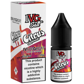 Citrus Lemonade Nic Salt E Liquid 10ml By I VG Citrus Lemonade Nic Salt E Liquid 10ml By I VG