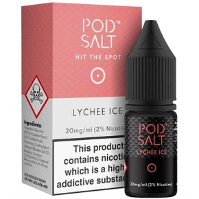 Lychee Ice Nic Salt 20mg E Liquid By Pod Salt