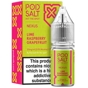 Lime Raspberry Grapefruit Nic Salt E Liquid 10ml By Pod Salt Nexus